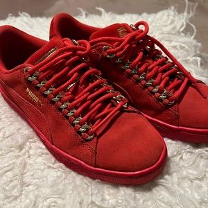 Red pumas womens size 7.5